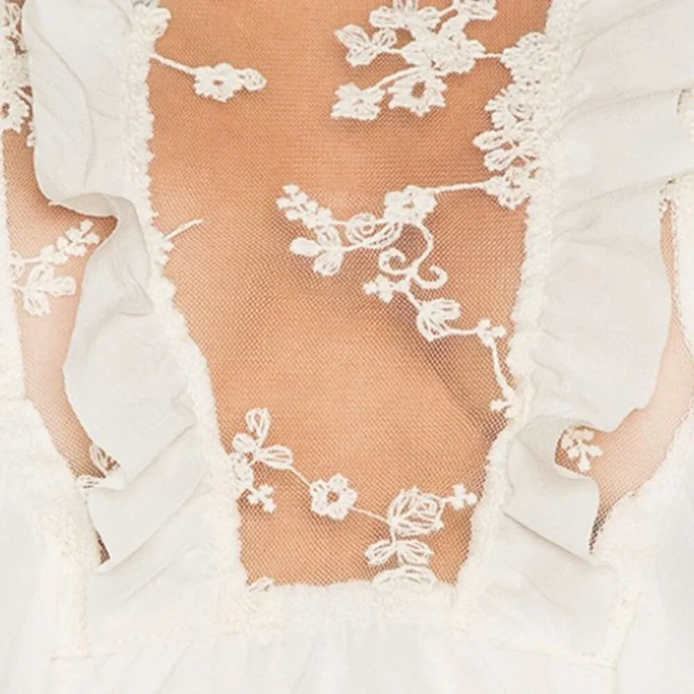 For Love & Lemons Rosebud Ruffle Mini Dress - Picture 3 of 3